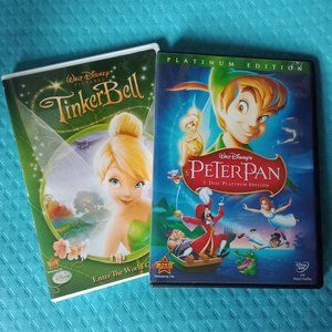 Peter Pan & Tinker Bell  DVDs